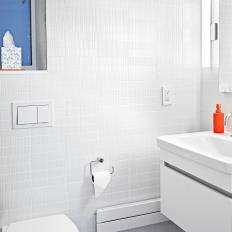 Modern White Guest Bathroom