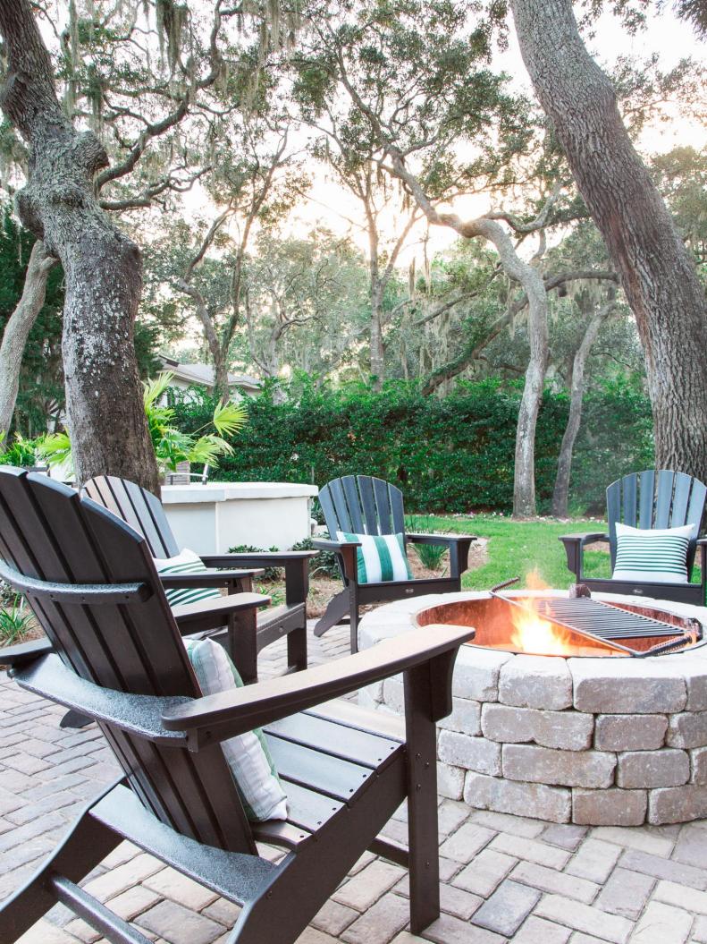 HGTV Dream Home 2017: Fire Pit With Adirondack Chair