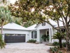 With an exterior that takes design cues from the main home, the garage provides an organized area for tools and garden supplies and space for the family-friendly SUV that comes with HGTV Dream Home 2017.