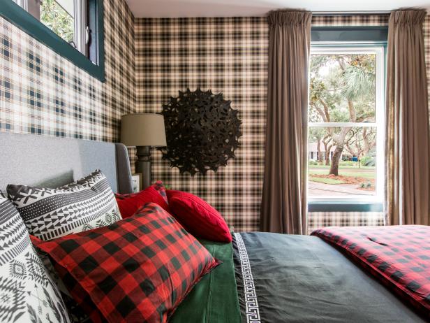 HGTV Dream Home 2017: Tall Window and Draperies in Guest Bedroom