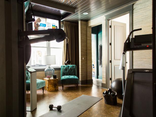 HGTV Dream Home 2017: Home Gym Connected to Living Room