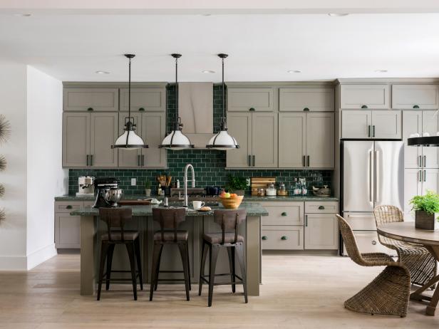 Green Kitchens Paint Colors Decor Cabinets HGTV   1476385357998 