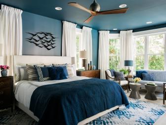 HGTV Dream Home 2017: Blue Transitional Master Bedroom