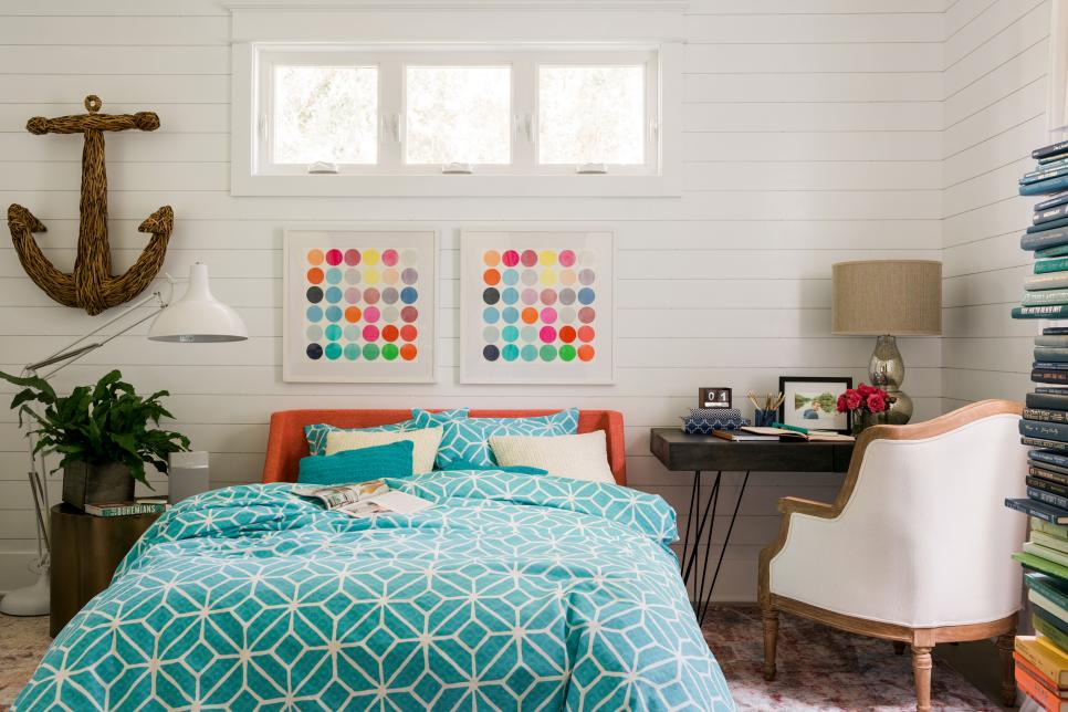HGTV Dream Home 2017: Transitional White Bedroom With Shiplap Walls