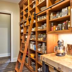 Country Pantry With Ladder