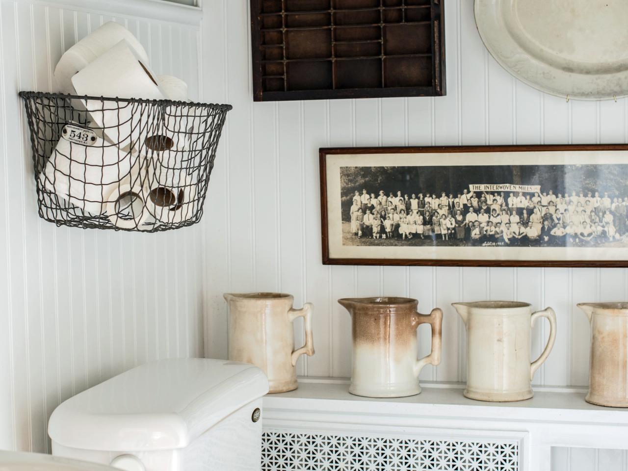 Easily Boost Bathroom Storage With Wall-Mounted Baskets