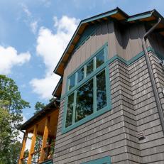 Exterior With Turquoise Trim