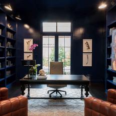 Contemporary yet Masculine Library