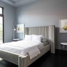 Contemporary Gray Bedroom is Serene