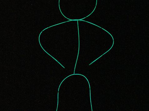 DIY Glow-in-the-Dark Stick Figure Costume