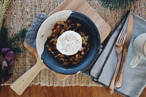 Leftover Brussel Sprout Hash