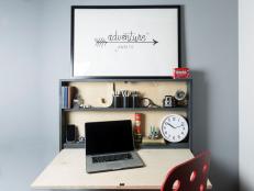 Create Your Own Hanging, Folding Desk