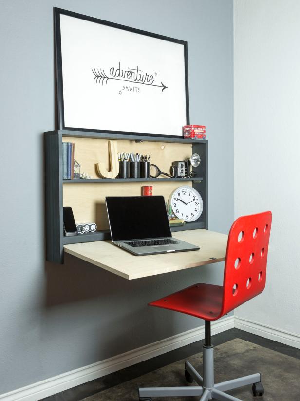 Create Your Own Hanging, Folding Desk
