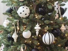 Modern Black + White Christmas Tree