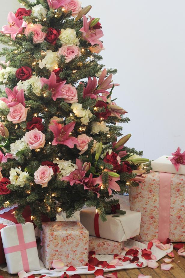 Floral Christmas tree