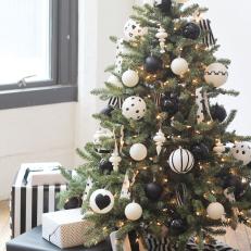 Modern Black + White Christmas Tree