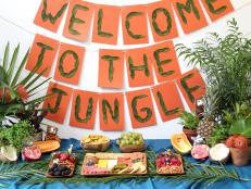 Jungle Theme Baby Shower Food and Decorations