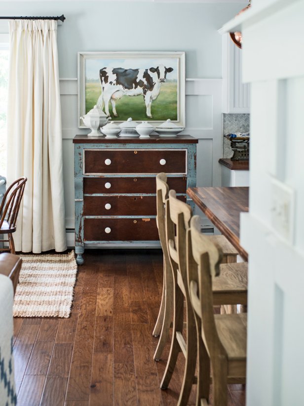 Wall treatments that add architectural interest to a room are definitely a trend in home décor. This ¾ wainscoting treatment based on a design found in a historic home, is a relatively easy diy project that will boost the wow factor in any space.