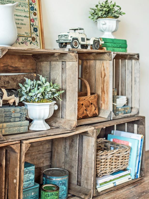 This easy-to-build storage unit is a great way to upcycle old crates while creating a functional, one-of-a-kind piece for your home.