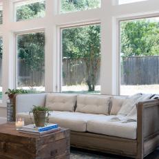 Light and Bright Sunroom With Large Windows