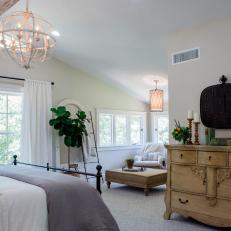 Light and Bright Master Bedroom With Large Windows