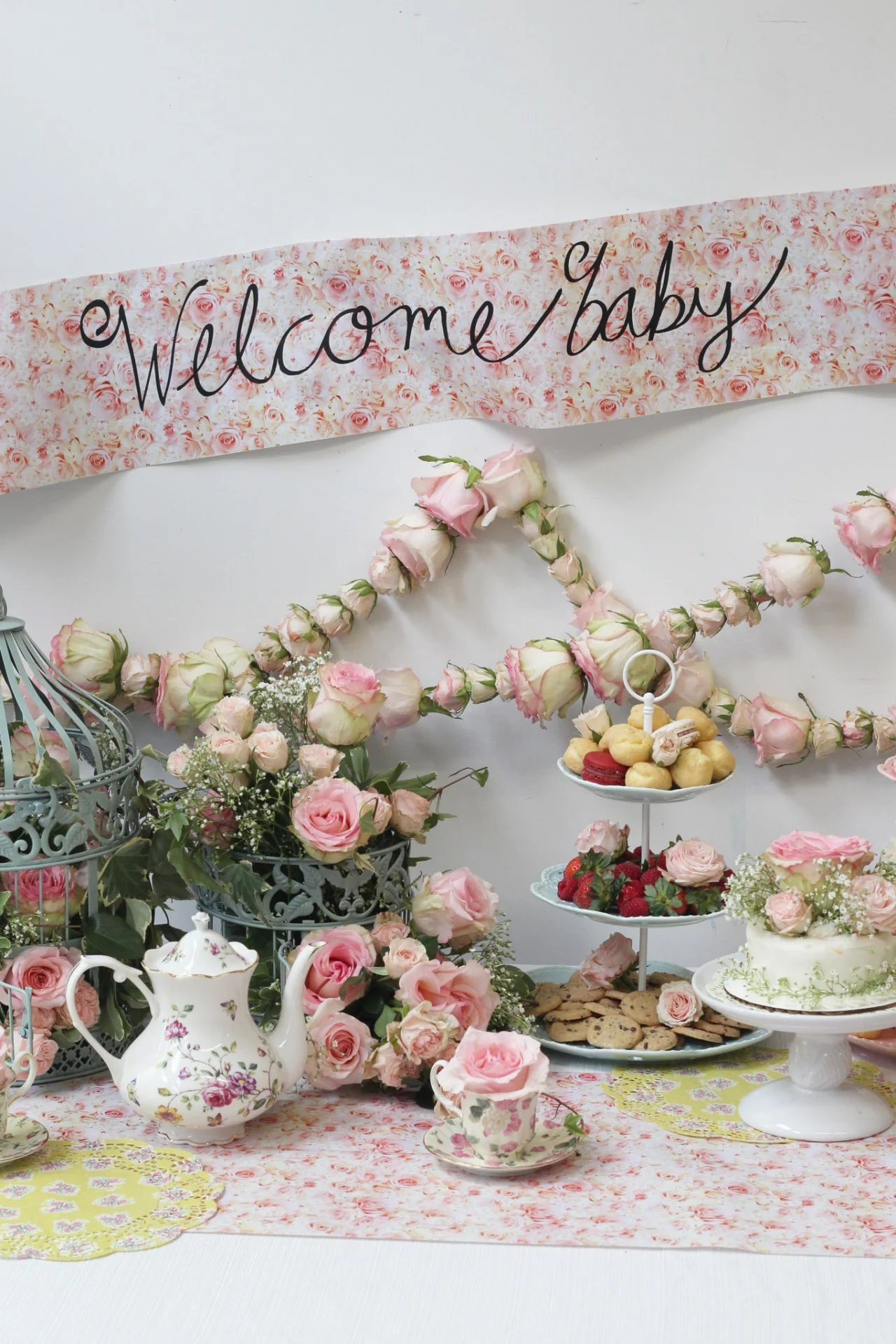 DIY Rose Tea Party Themed Baby Shower HGTV