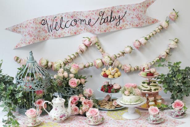 Rose Tea Party Baby Shower