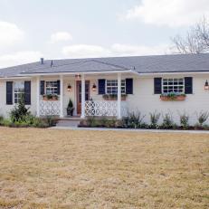 After: White Ranch House Exterior