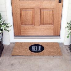 Hello Door Mat