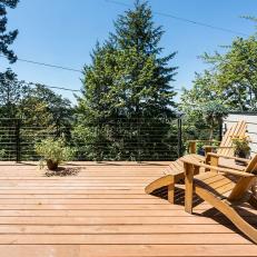 Deck With Adirondack Chairs