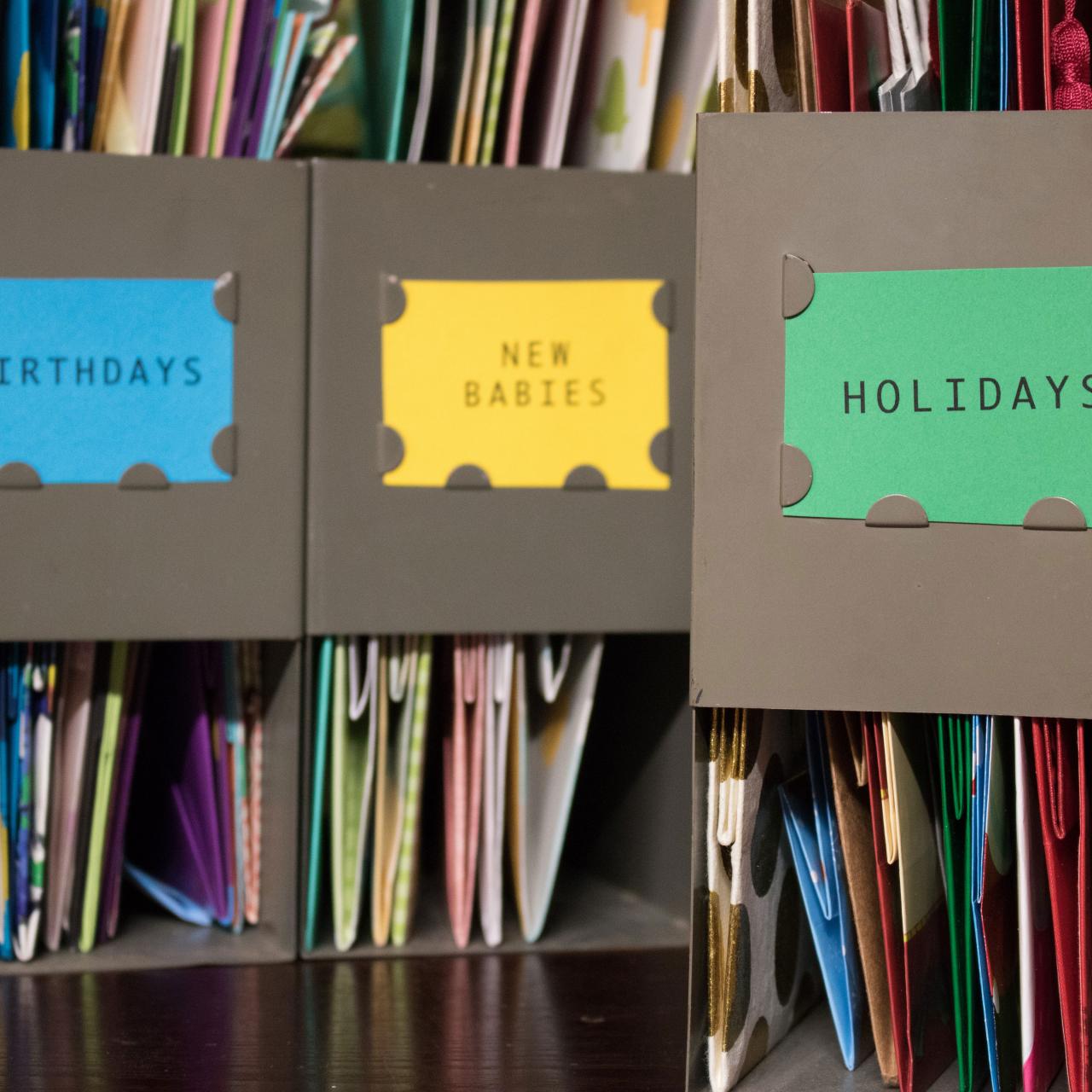 14 Ways to Organize Your Wrapping Paper and Gift Bags