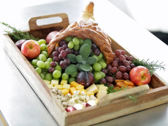 Edible Thanksgiving Bread Cornucopia Centerpiece