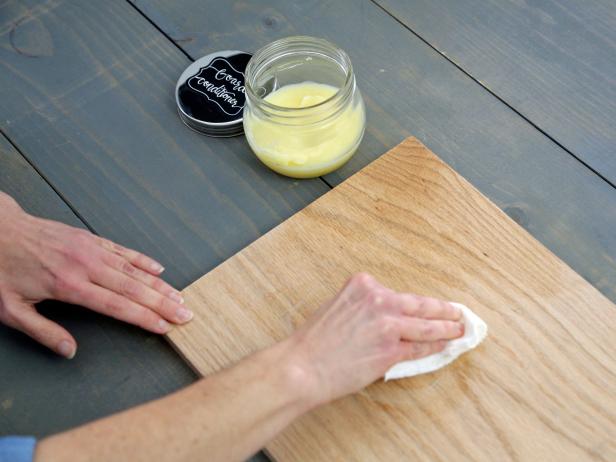 Please a variety of partygoers' palates by sealing a hardwood board to create a food-safe way to serve up a delicious assortment of cured meats, cheeses, nuts and fresh fruit.