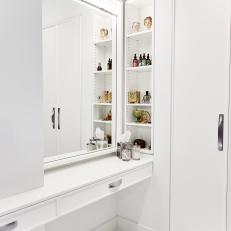 White Dressing Table and Mirror