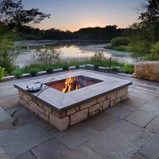 Fire Pit Includes Lakeside Views