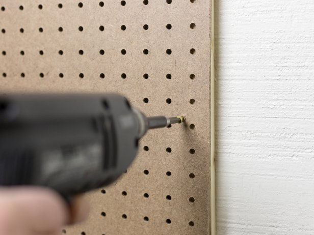 Install and organize a pegboard