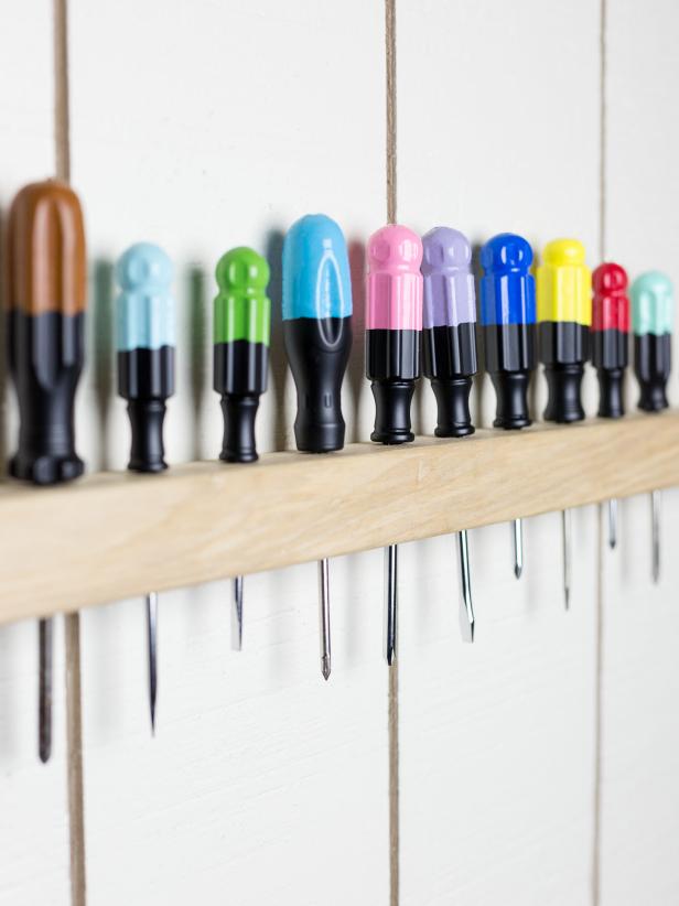 Make a Screwdriver Organizer HGTV