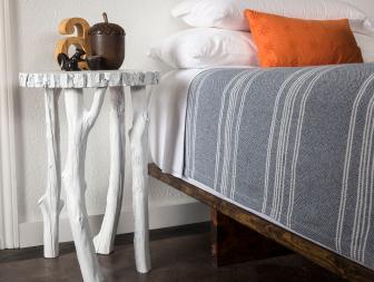 Make your own modern faux bois table
