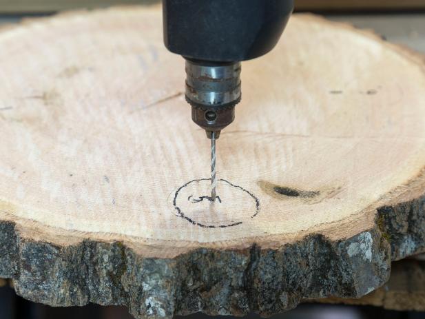 Create a modern faux bois table