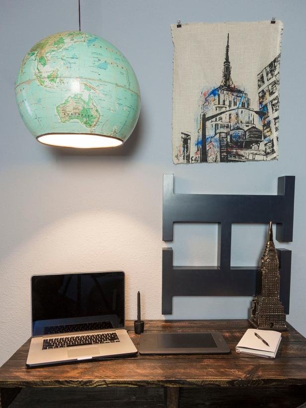 Make your own upcycled globe light