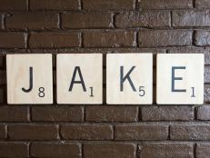 Make your own scrabble letter wall art