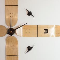 Large Scale Skateboard Wall Clock