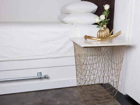 Craft a Cool Wire Basket Table