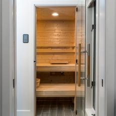 Sauna With Glass Door