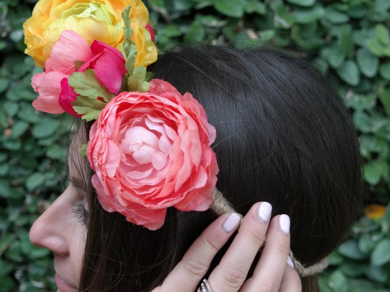 DIY Flower Crown Making Kit, Make a Bohemian Style Flower Garland 
