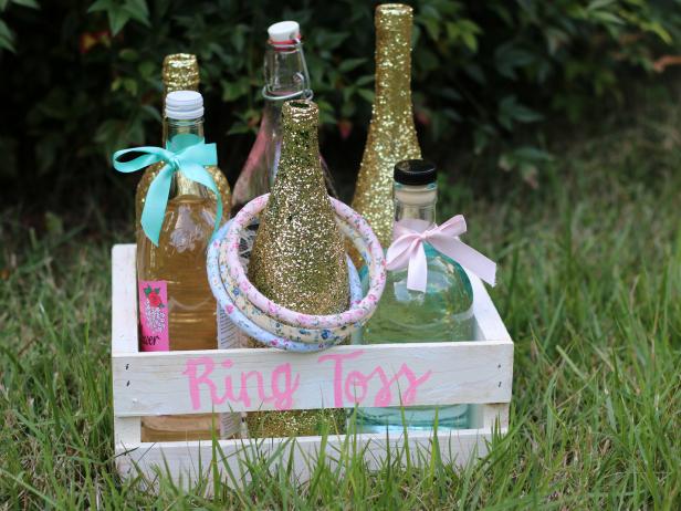 How To Make A Glittery Ring Toss Yard Game Hgtv