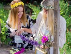 Whatâ  s a music festival without flower crowns? Create a make-your-own station for guests, complete with all the supplies theyâ  ll need to craft boho-chic floral headpieces.