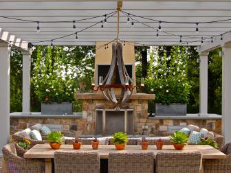 Neutral Outdoor Dining Room