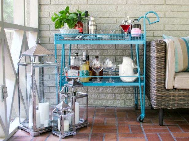 Contemporary Bar Cart 