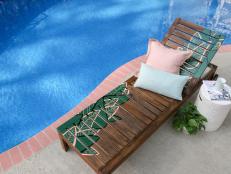 Outdoor Wood Chaise Longue Makeover